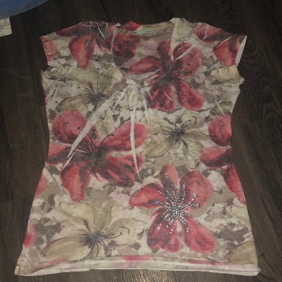 Flower Print Shirt - Picture 1 of 1
